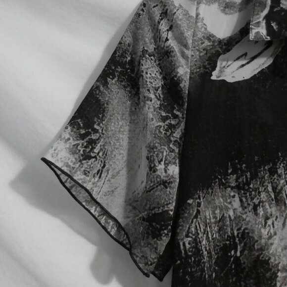 LAVENA FASHION | small | Sheer Button-Up Floral Front Long Shirt Dress | NWT - Picture 3 of 16